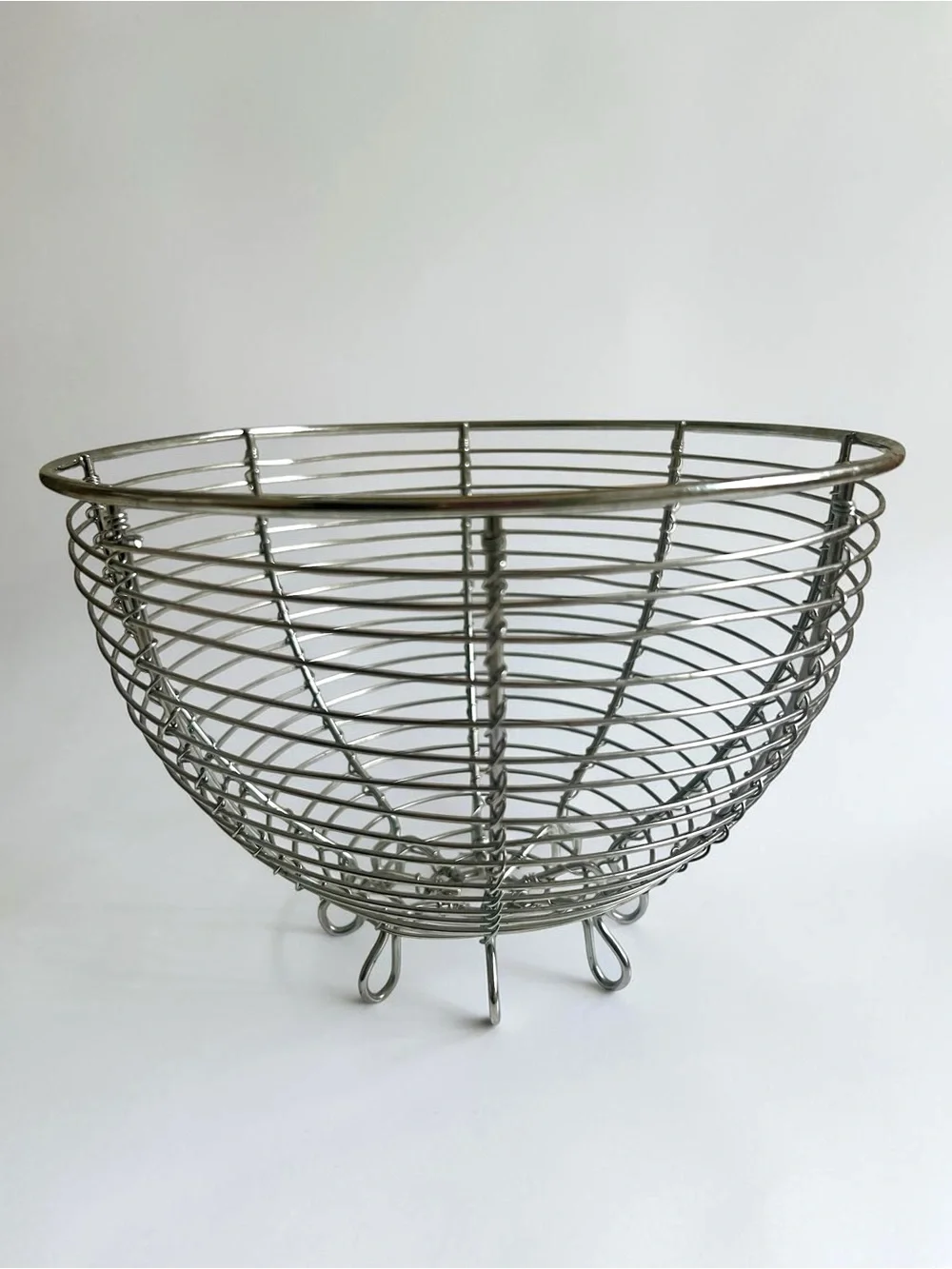 Metal Fruit Basket 6.5 H